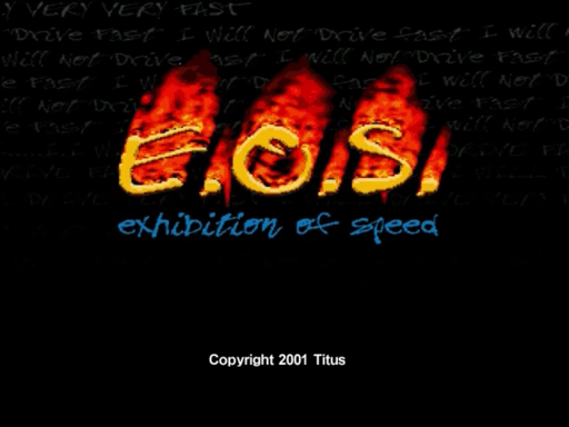 Exhibition of Speed title screen for Sega Dreamcast